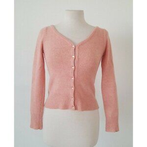 Divided Button Up Wool Long Sleeve Size 10